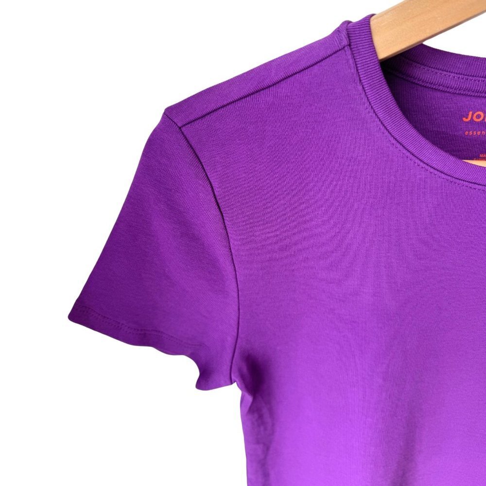 Joe Fresh purple size small ribbed t-shirt - Picture 2 of 4